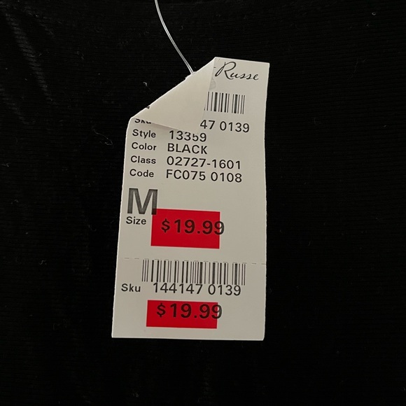 Charlotte Russe Dolman Black Long Sleeve Mini Dress - Picture 5 of 5